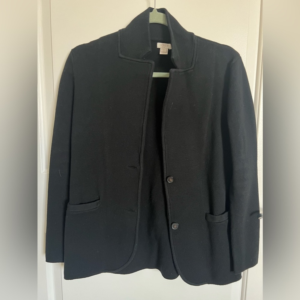 Jcrew Black sweater blazer size XS